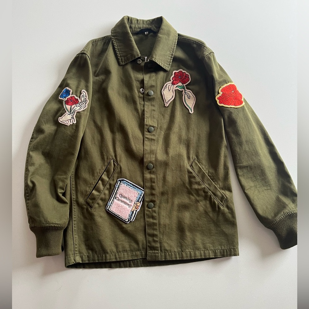 Opening Ceremony Military Jacket with patches Size XS